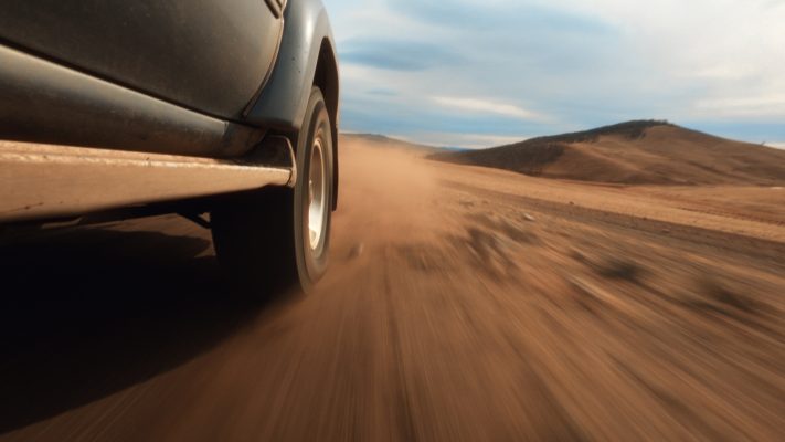 Cinematic color grading before and after using Nomadic Drift finishing LUT